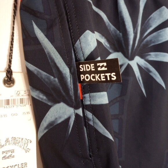 Billabong Sundays Layback Elastic Waist Drawstring Boardshorts - Picture 9 of 11